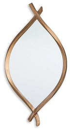 Bartner - Finition or antique - Miroir d'appoint