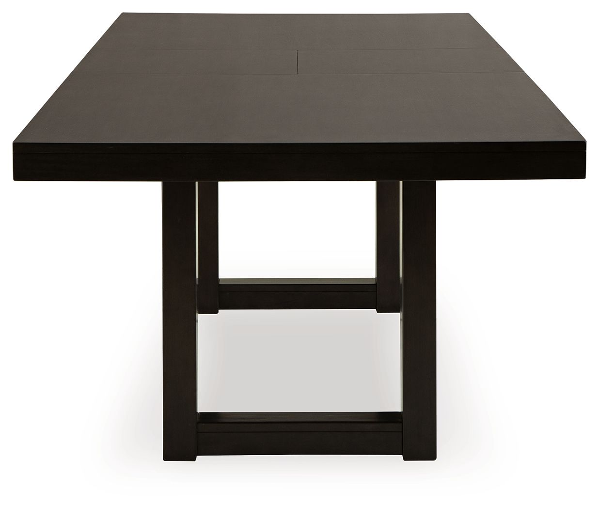 Neymorton - Table à rallonge rectangulaire style papillon, brun gris foncé