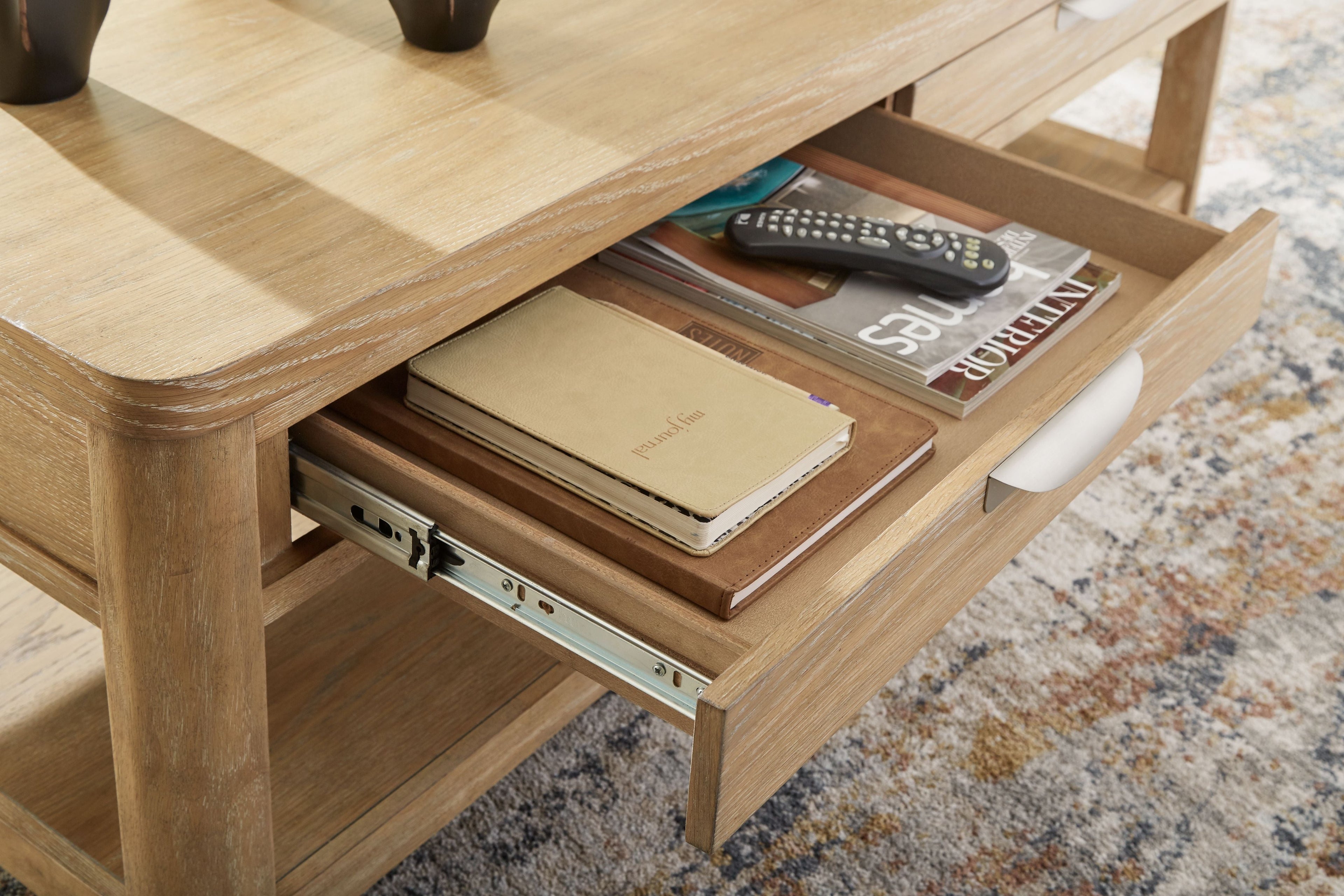 Rencott - Marron clair - Table basse rectangulaire