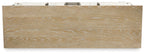 Shaybrock - Blanc antique / Marron - Serveur de salle à manger