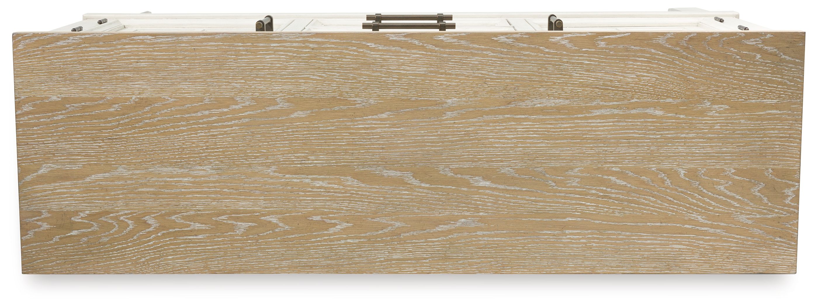 Shaybrock - Blanc antique / Marron - Serveur de salle à manger
