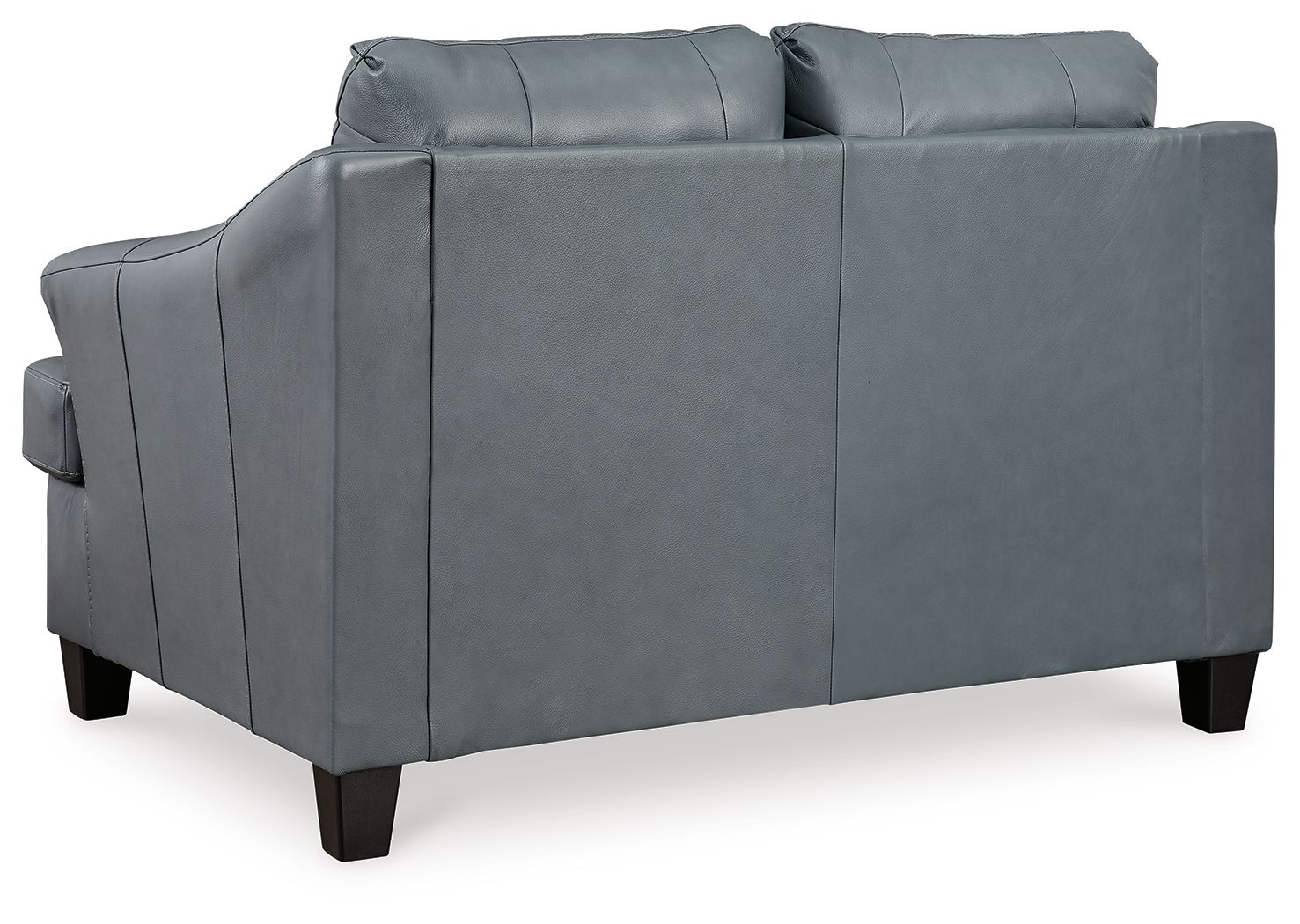 Gênes - Acier - Causeuse - Cuir assorti