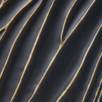 Bartlen - Finition noire/dorée - Lampe de table en poly