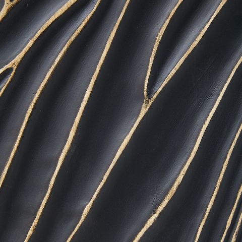 Bartlen - Finition noire/dorée - Lampe de table en poly