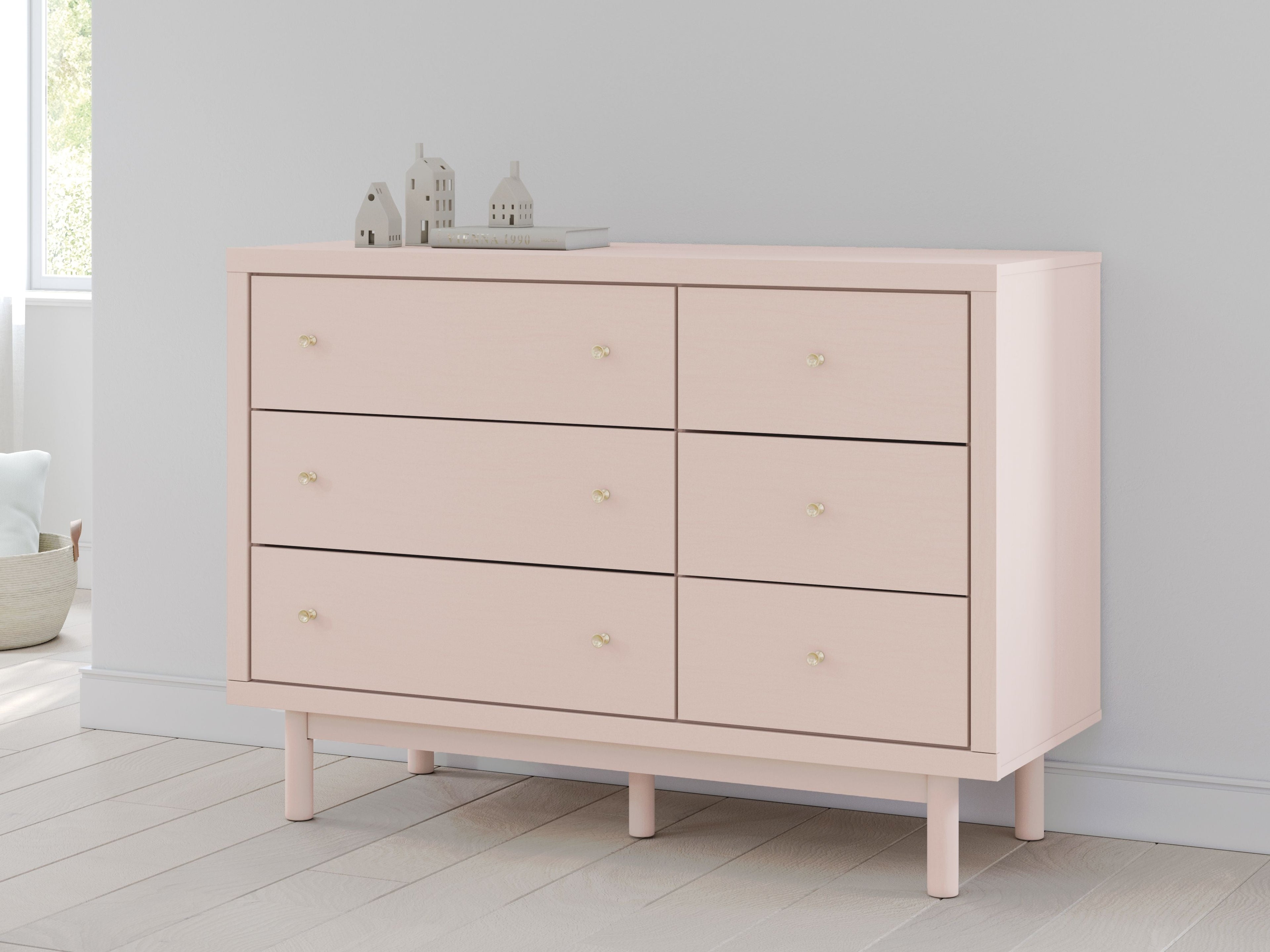 Wistenpine - Blush - Commode à six tiroirs