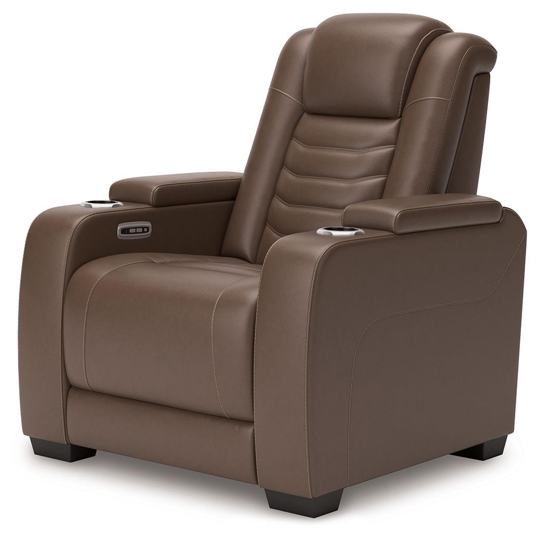 High Impact - Tabac - Fauteuil inclinable électrique / Appuie-tête réglable