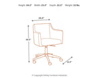 Baraga - Blanc - Chaise de bureau pivotante pour la maison