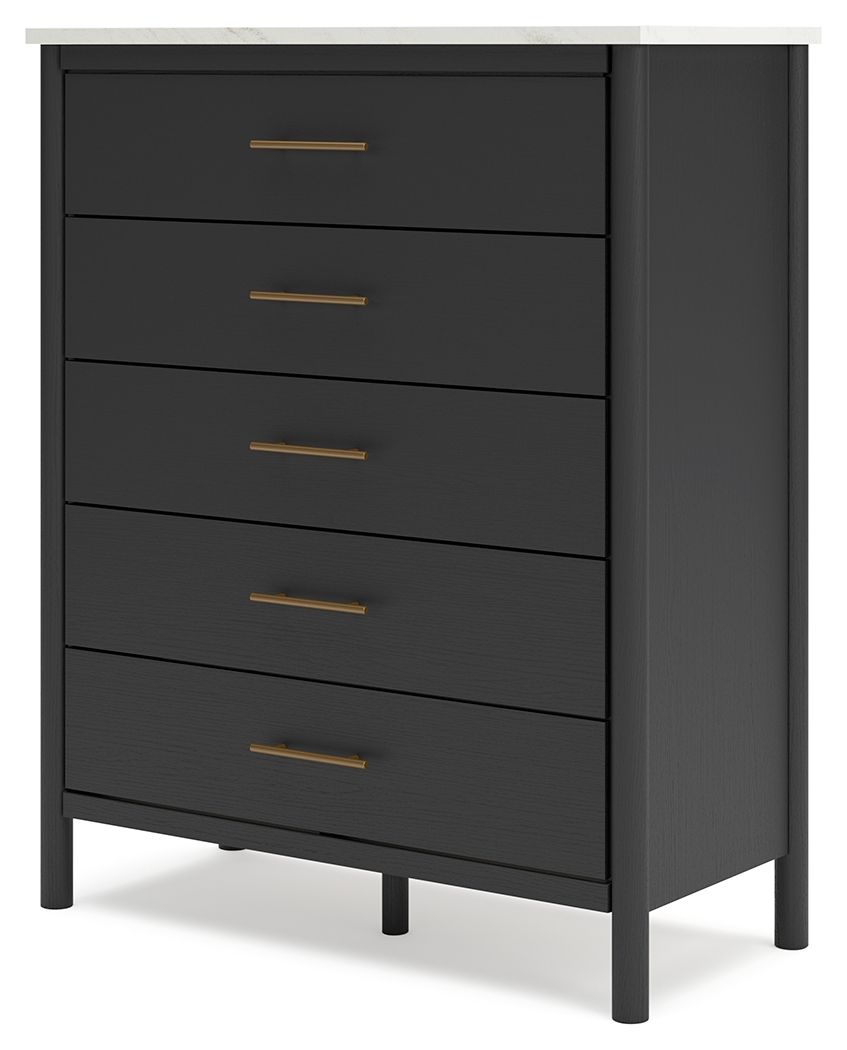 Cadmori - Commode large à cinq tiroirs