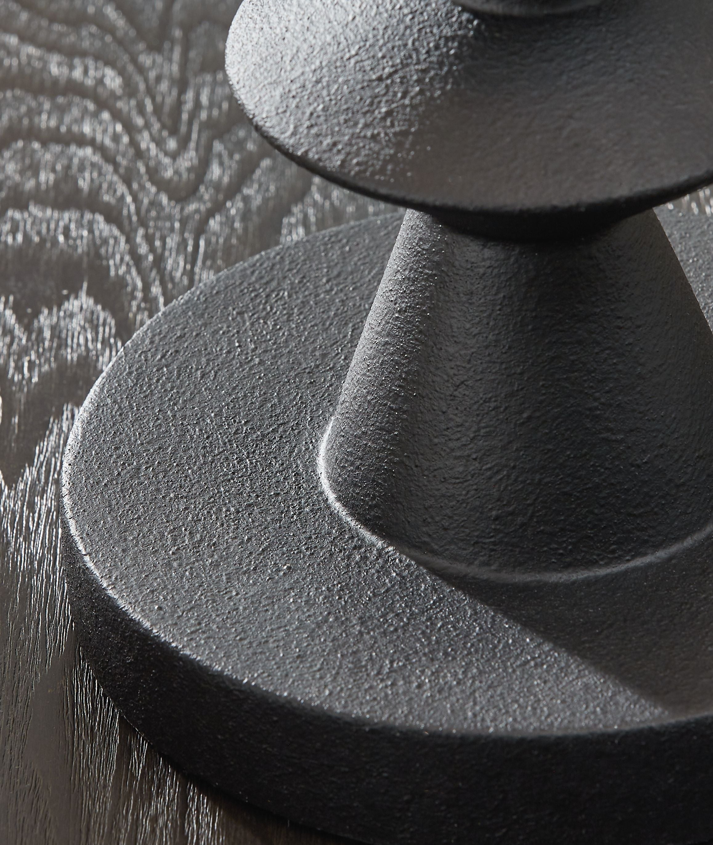 Luanndon - Noir - Lampe de buffet en poly