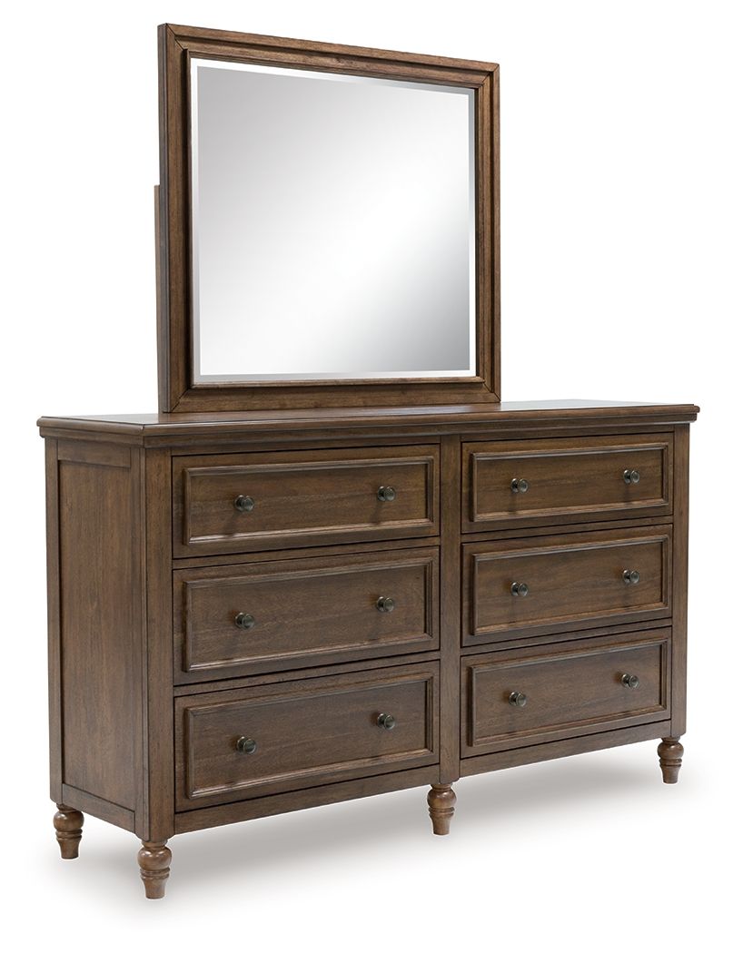 Sturlayne - Marron - Commode et miroir