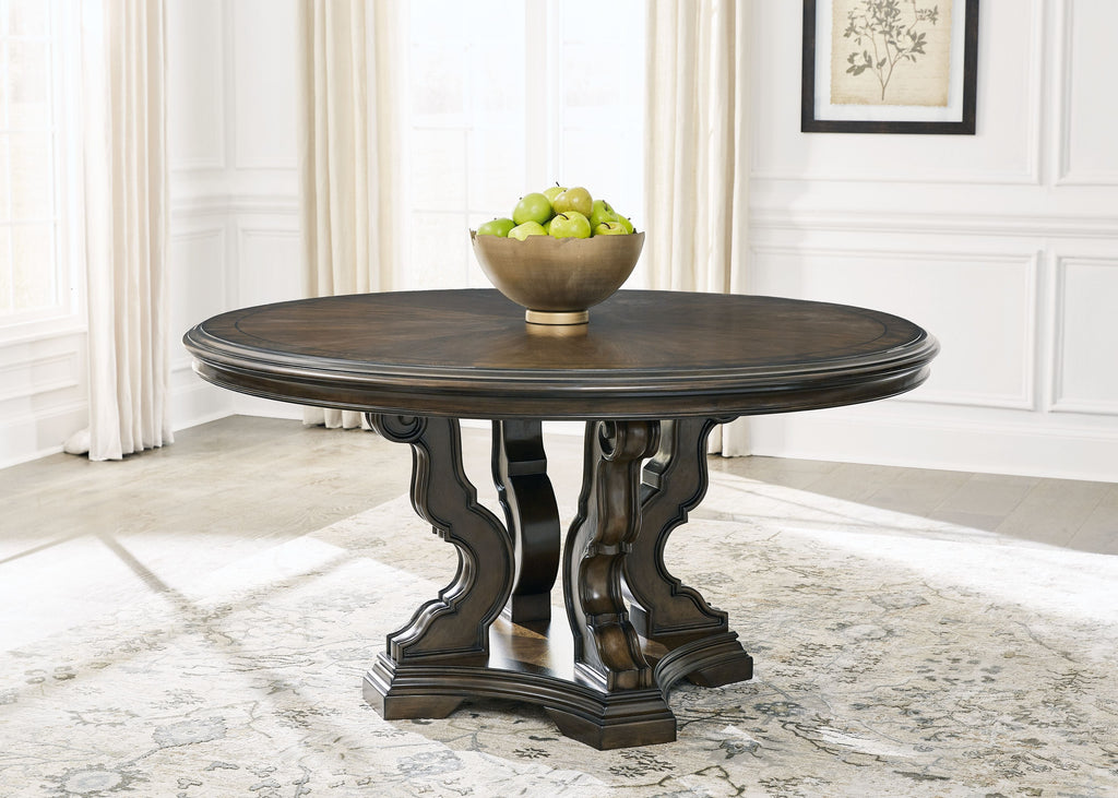 Maylee - Marron foncé - Table à manger