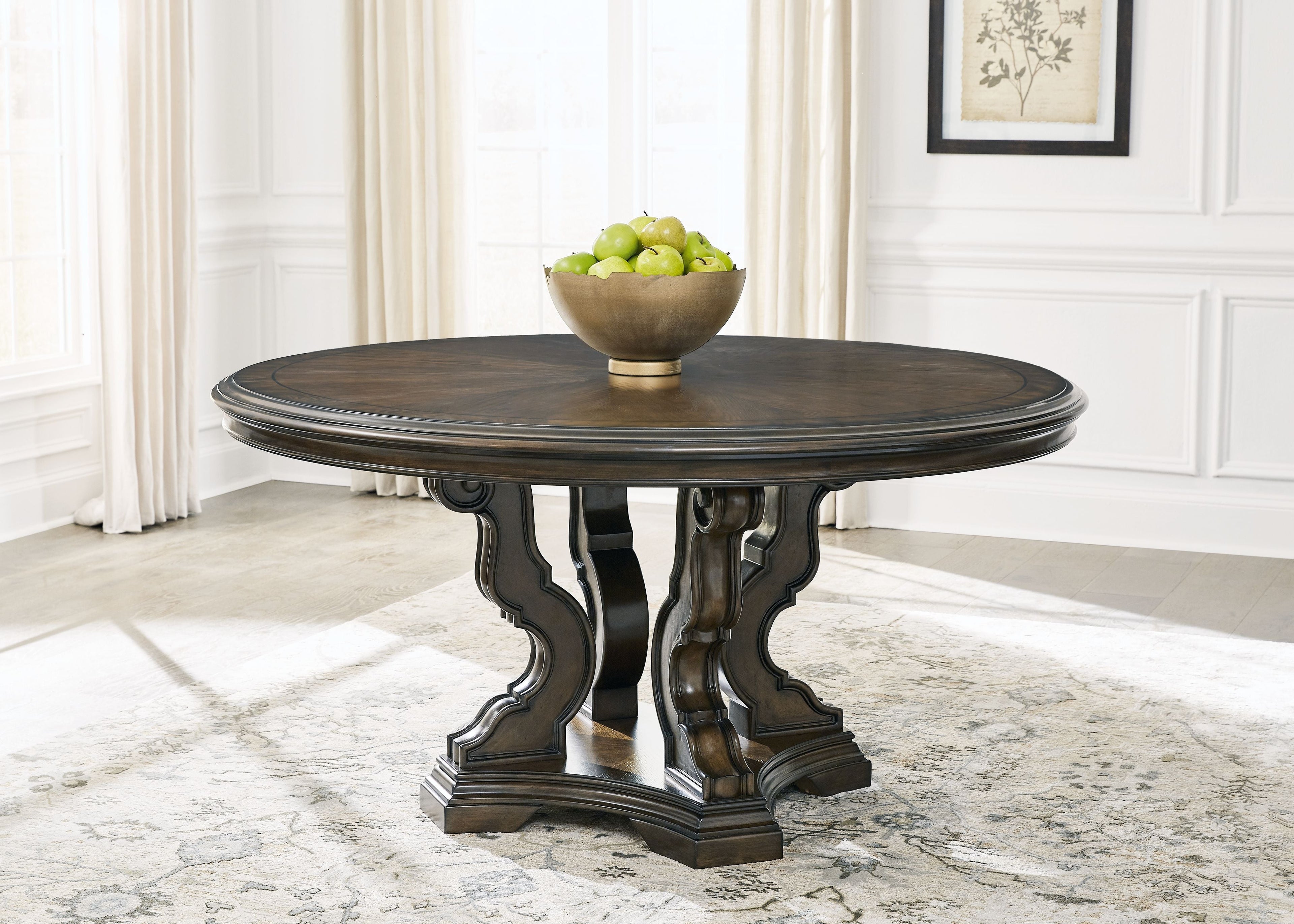 Maylee - Marron foncé - Table à manger