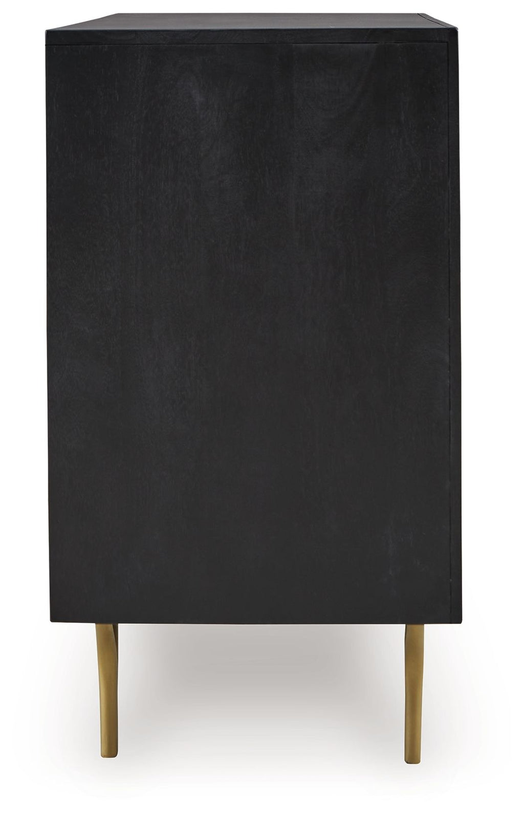 Tayner - Finition noire/dorée - Meuble d'appoint