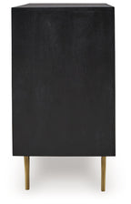 Tayner - Finition noire/dorée - Meuble d'appoint