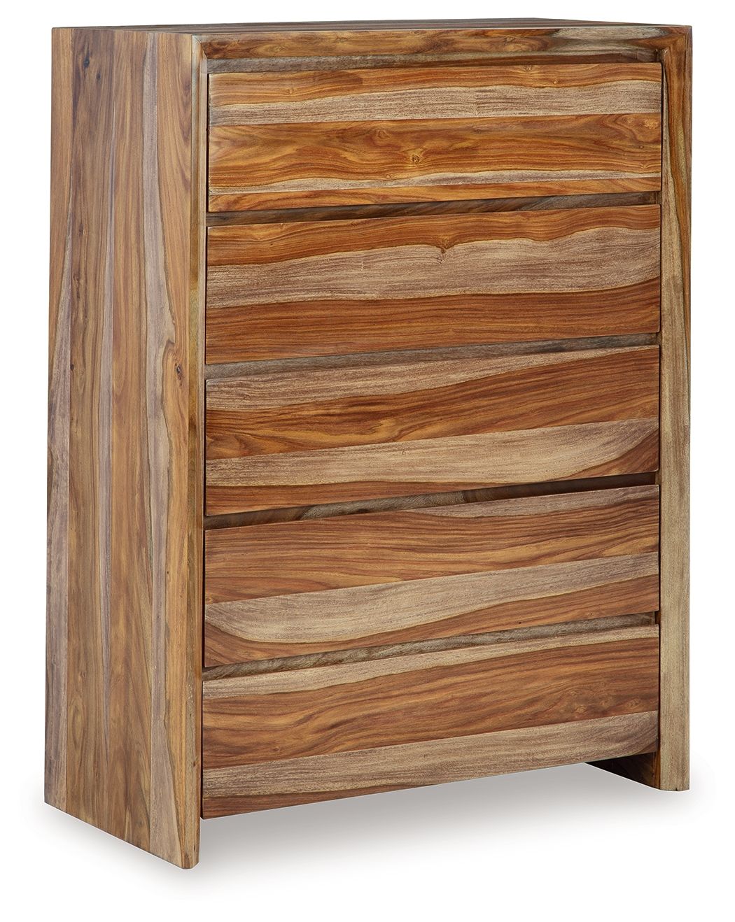 Dressonni - Marron - Commode à cinq tiroirs