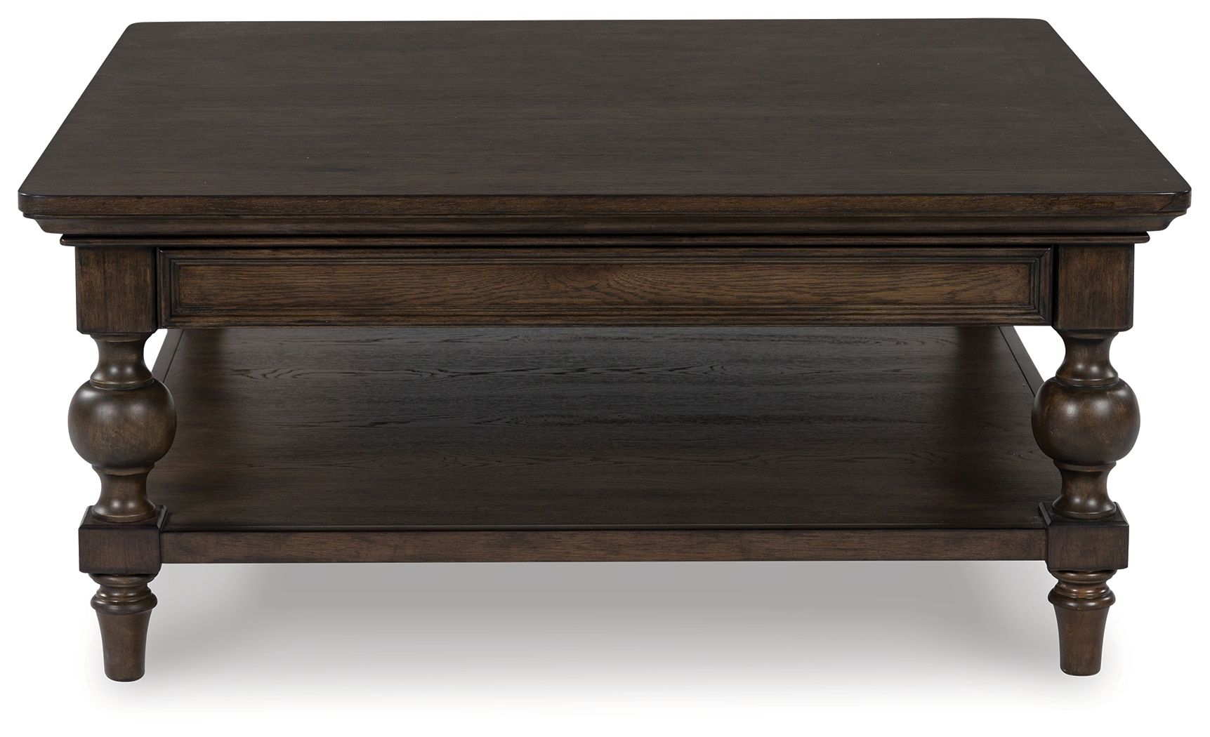 Veramond - Marron foncé - Table basse carrée