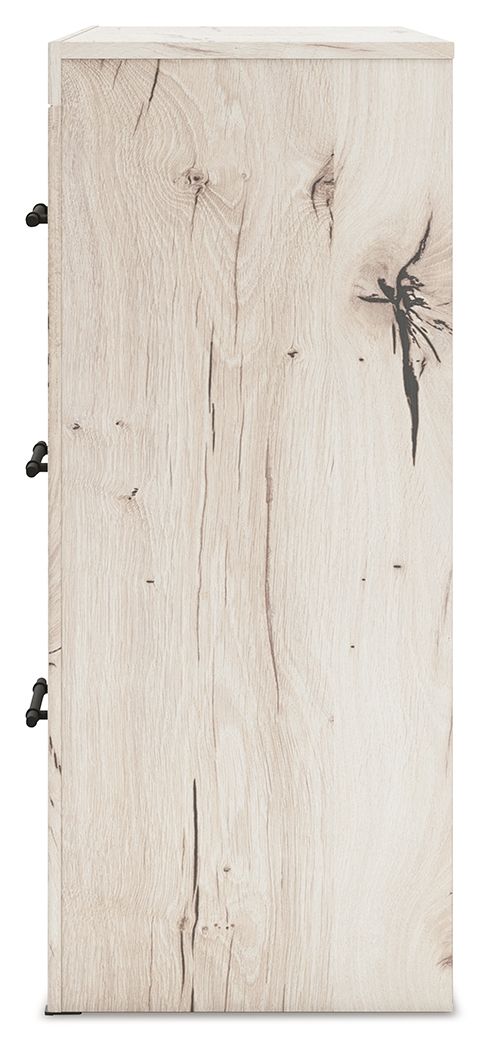 Lawroy - Naturel clair - Commode à six tiroirs