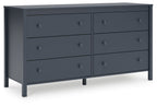 Simmenfort - Bleu marine - Commode six tiroirs