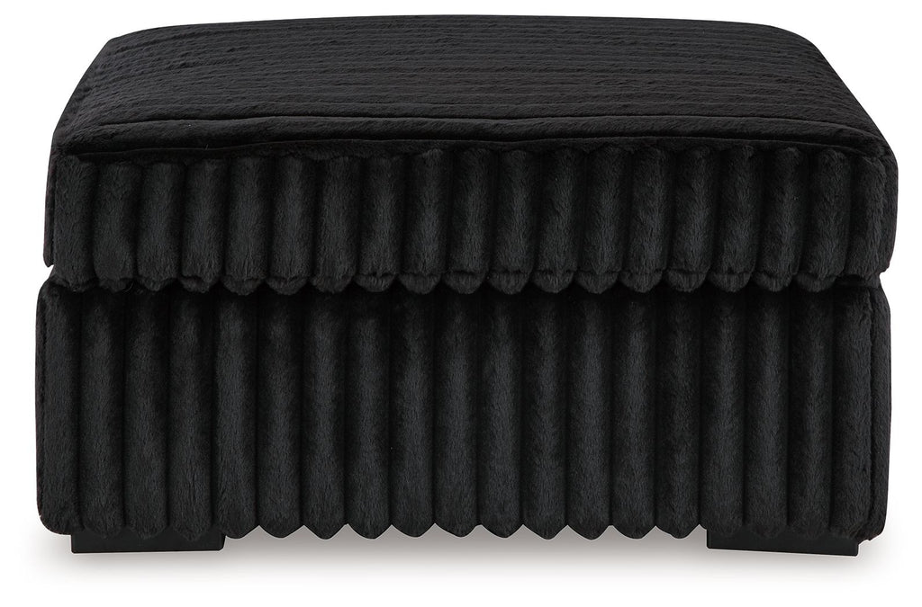 Midnight-madness - Onyx - Ottoman d'appoint surdimensionné