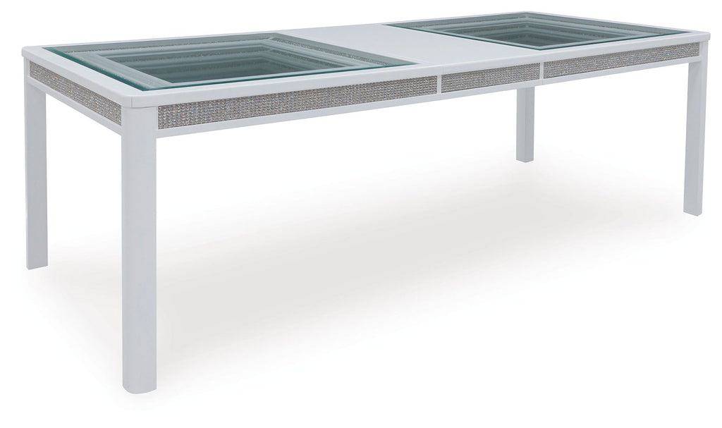 Chalanna - Ensemble de table à manger rectangulaire extensible