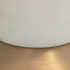 Rowleigh - Finition dorée / Blanc - Lampe de bureau en marbre