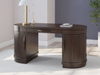 Korestone - Brun chaud - Ensemble 3 pièces - Bureau, chaise et crédence
