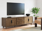Roanhowe - Marron - Meuble TV extra large