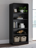 Rowanbeck - Noir - Ensemble 3 pièces - Bureau, chaise et bibliothèque