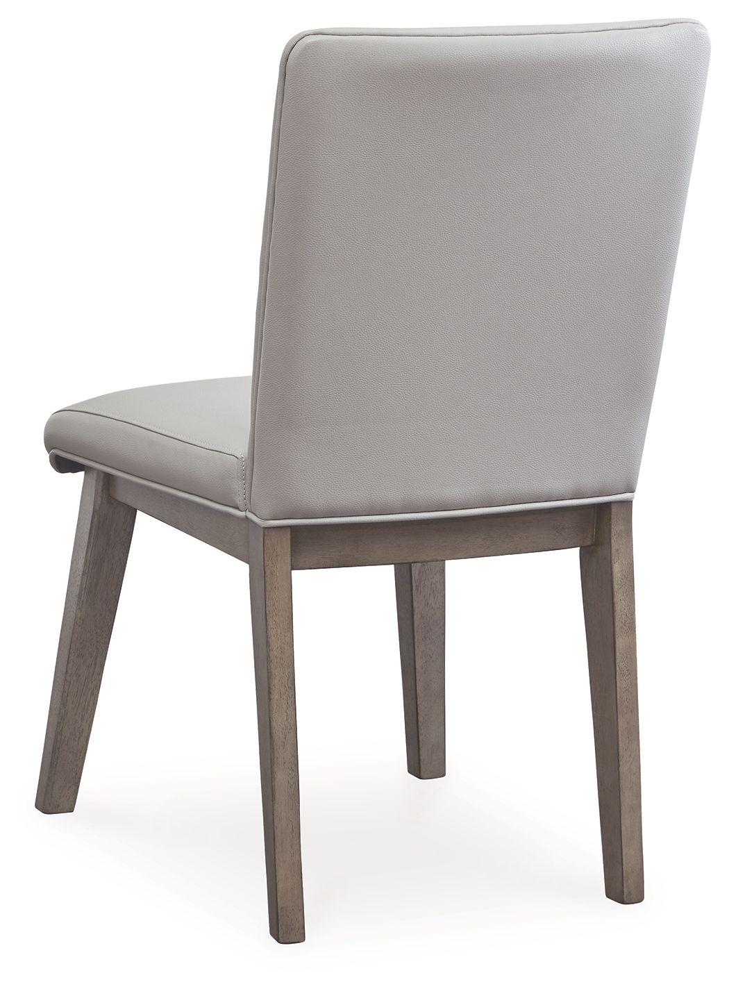 Loyaska - Chaise de salle à manger rembourrée brun grisâtre (lot de 2)